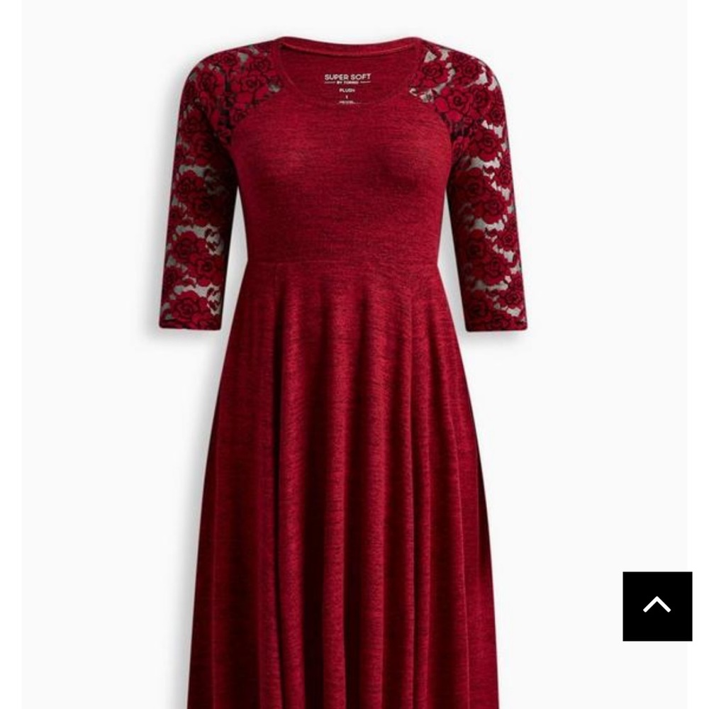 Deep Red Casual Dress